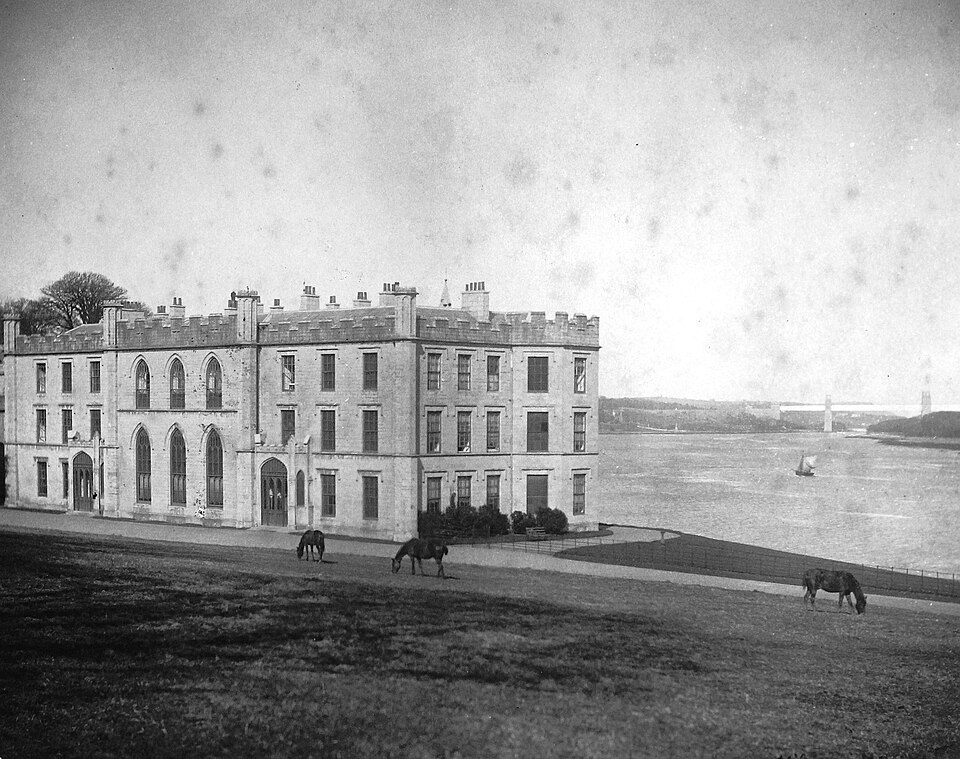 Plas Newydd, Anglesey, photographed around 1900.